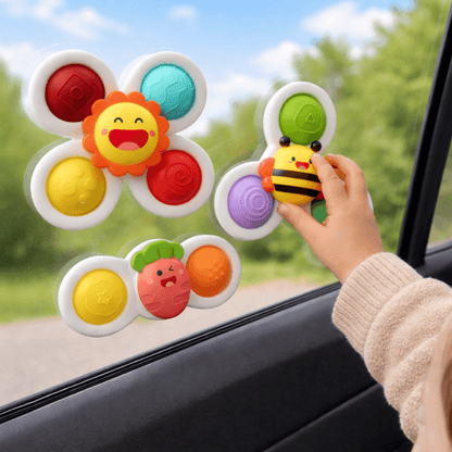 Isabella & Co.™ Suction Cup Spinner Toys - 3 Pack